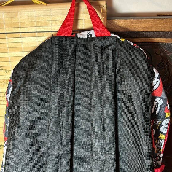 Walt Disney World Backpack Mickey Mouse Expressions Red Yellow Grey EUC - Picture 7 of 17